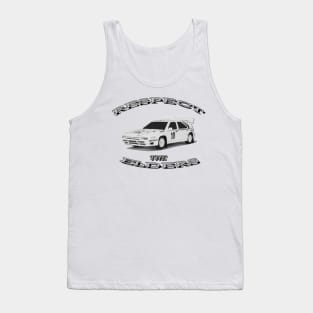 Citroen bx4tc Black/White 'Respect The Elders' Tank Top